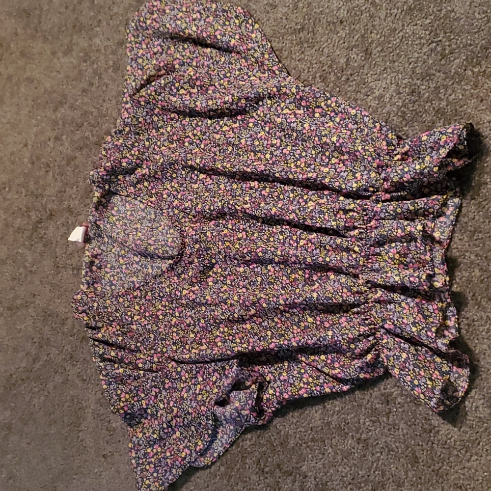 Floral sheer top